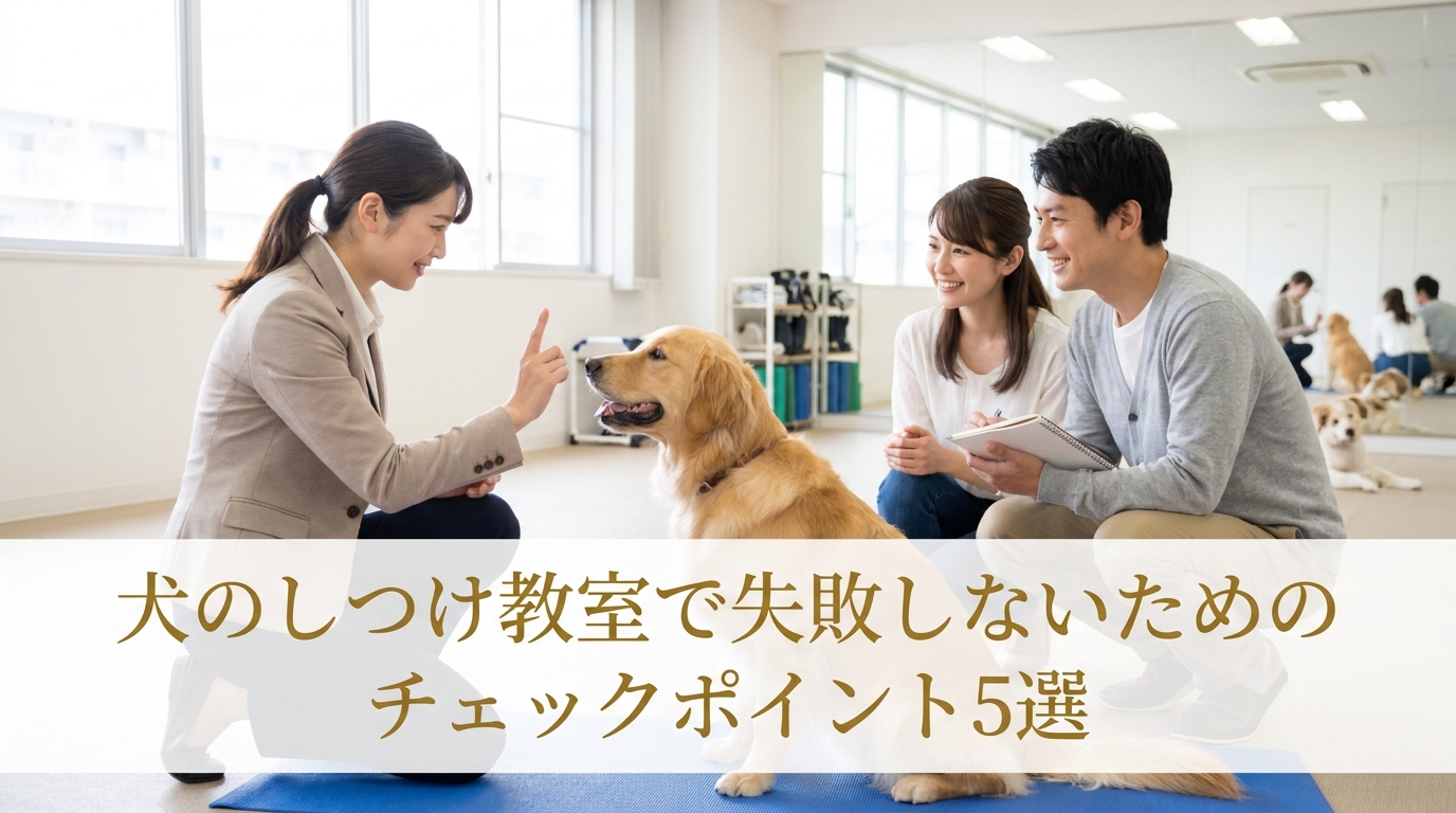 犬のしつけ教室で失敗しないためのチェックポイント5選