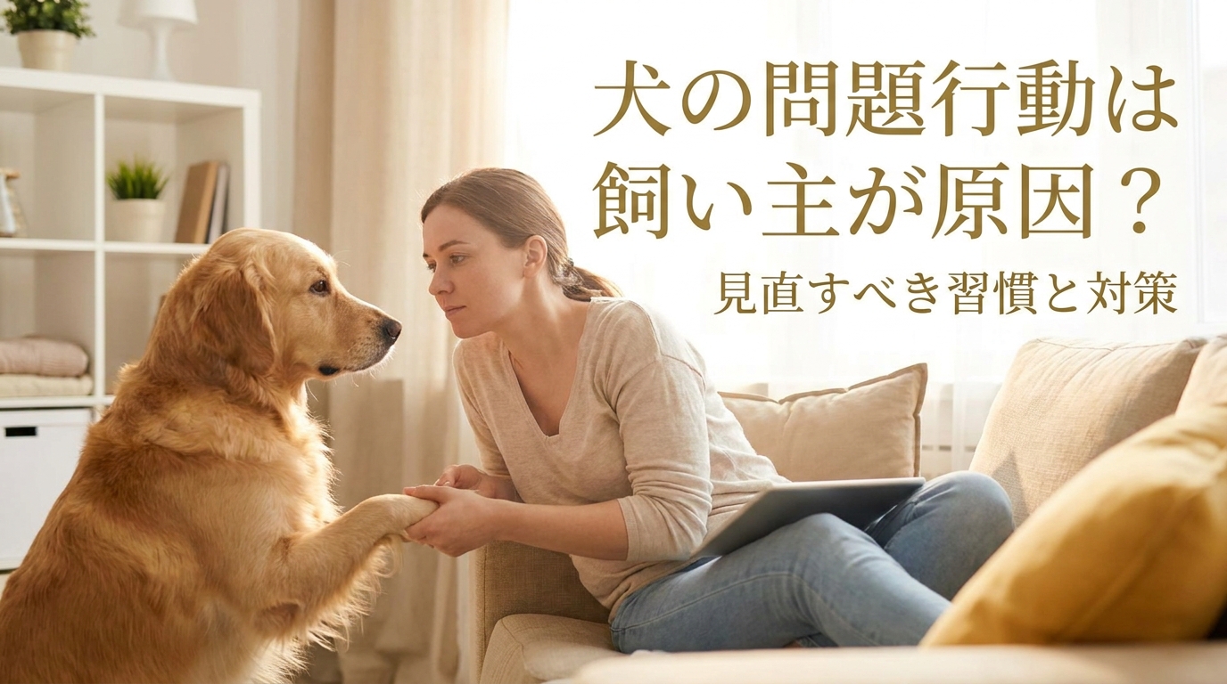 犬の問題行動は飼い主が原因？見直すべき習慣と対策