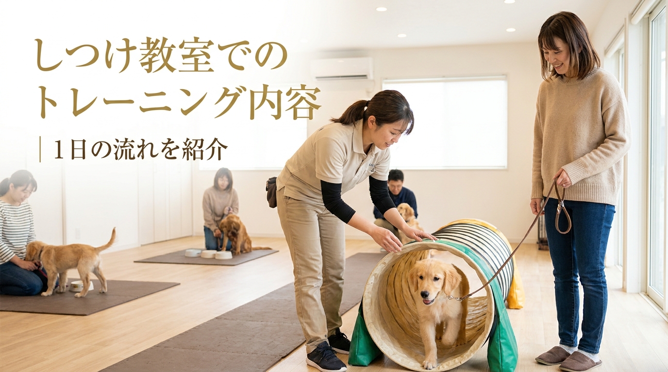 しつけ教室でのトレーニング内容｜1日の流れを紹介