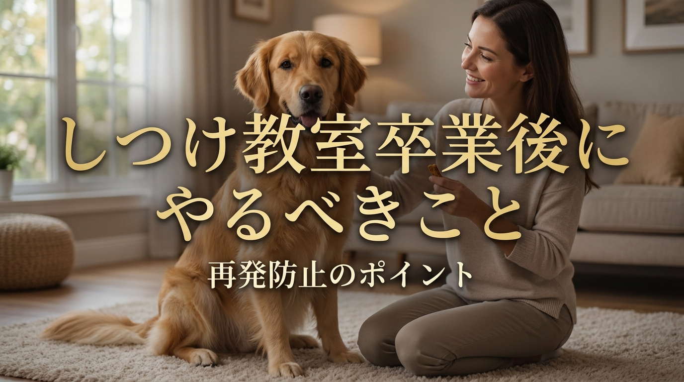 しつけ教室卒業後にやるべきこと｜再発防止のポイント