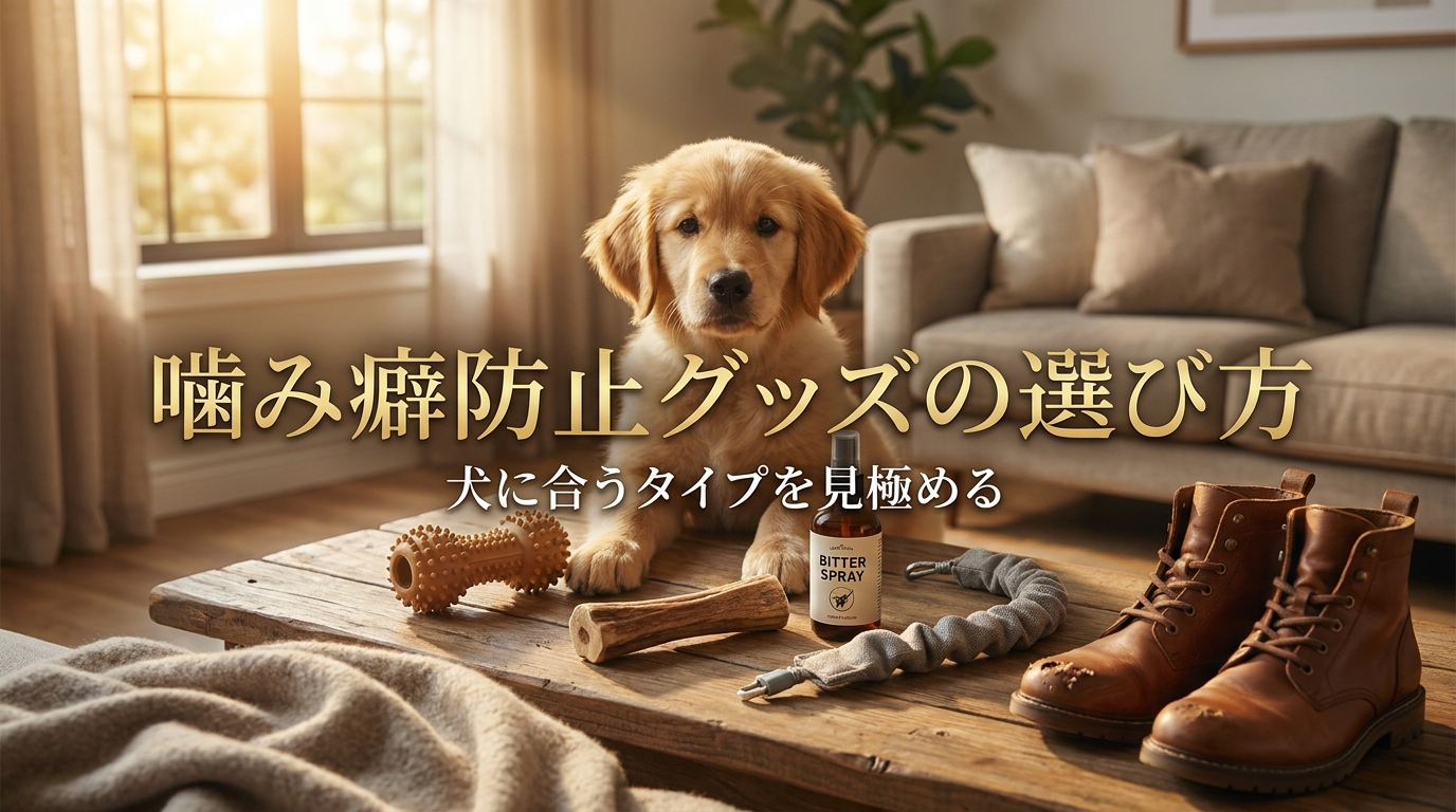 噛み癖防止グッズの選び方｜犬に合うタイプを見極める