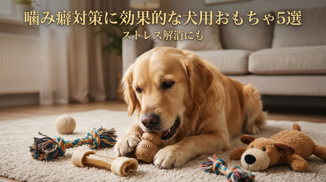 噛み癖対策に効果的な犬用おもちゃ5選｜ストレス解消にも
