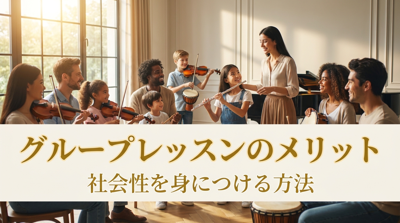 グループレッスンのメリット｜社会性を身につける方法