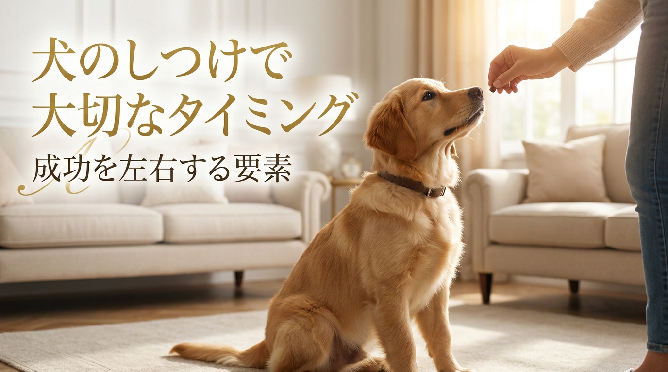 犬のしつけで大切なタイミング｜成功を左右する要素
