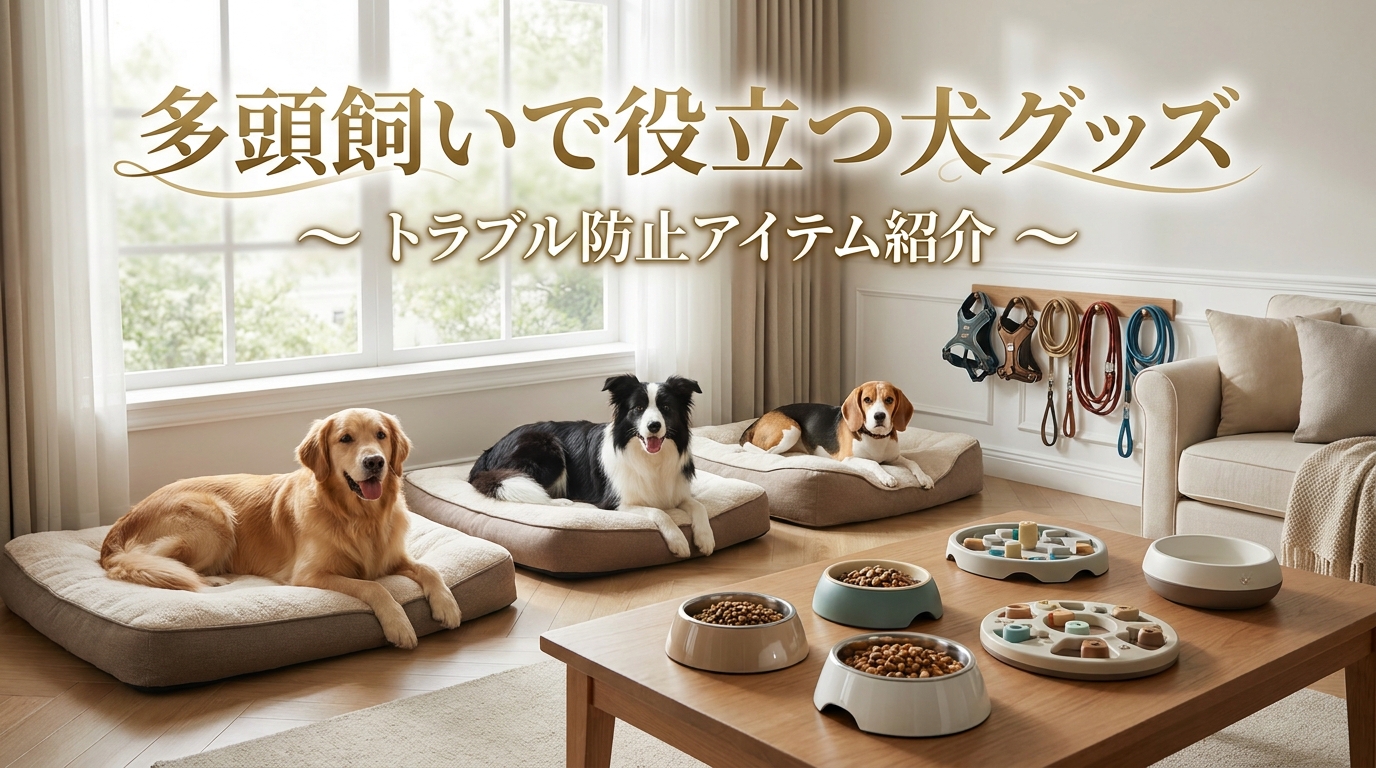 多頭飼いで役立つ犬グッズ｜トラブル防止アイテム紹介