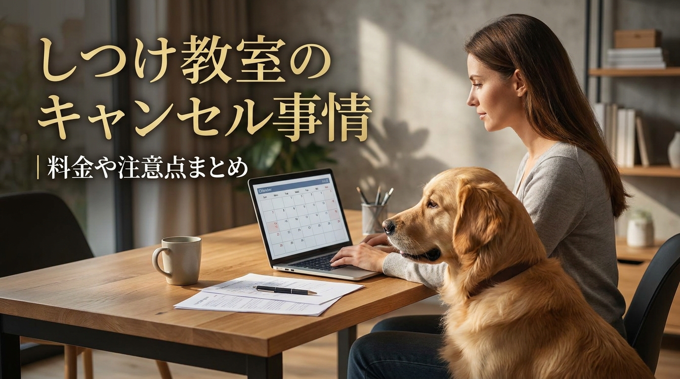 しつけ教室のキャンセル事情｜料金や注意点まとめ