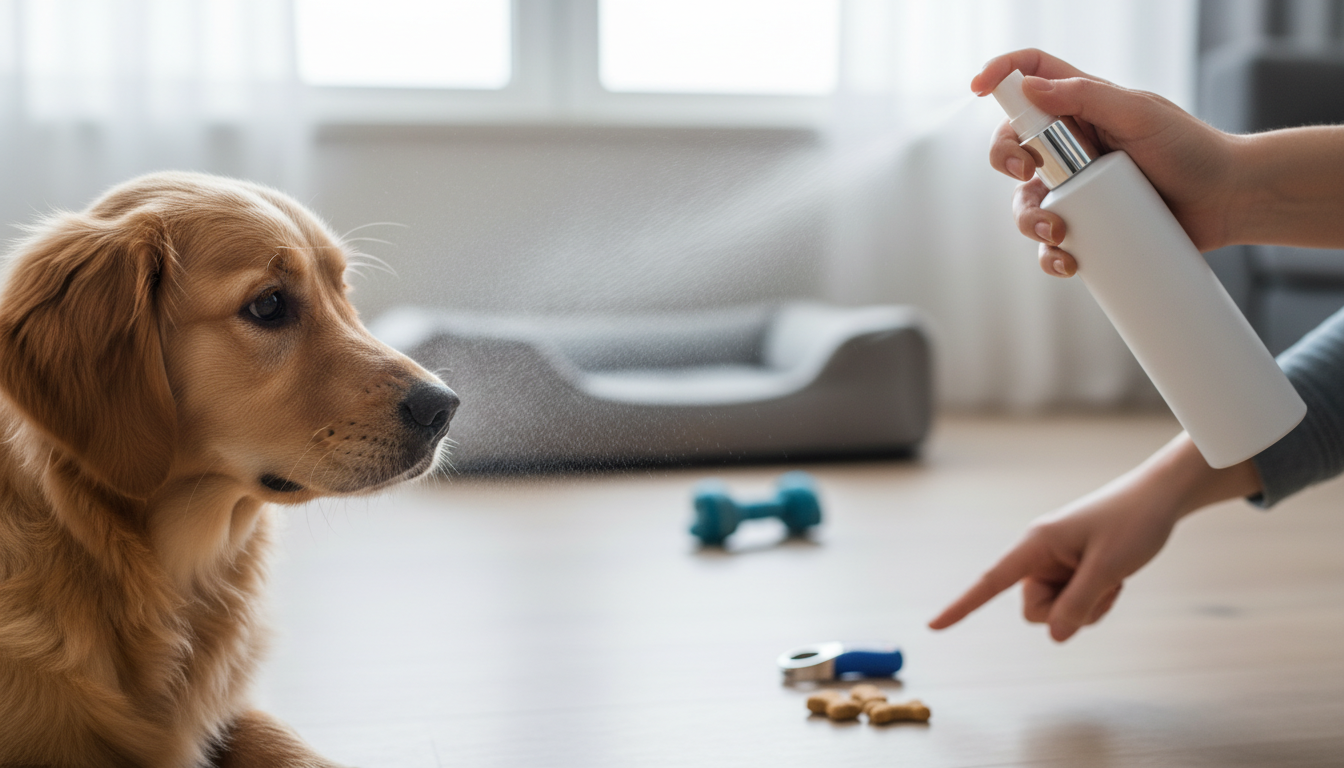 目的別！犬のしつけスプレーの使い方イメージ