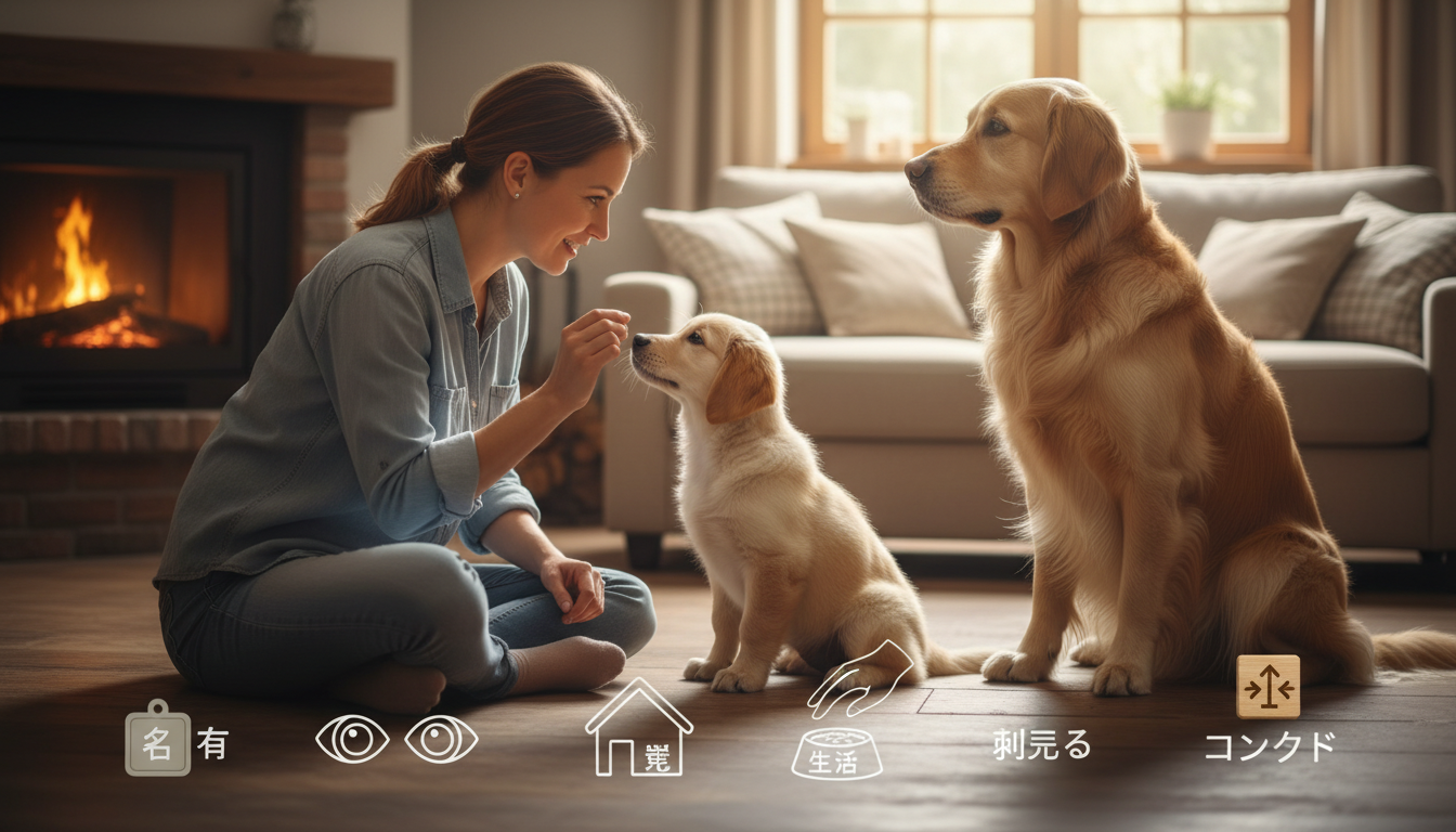犬のしつけは「名前→目を見る→生活→触れる→コマンド」の順が近道です
