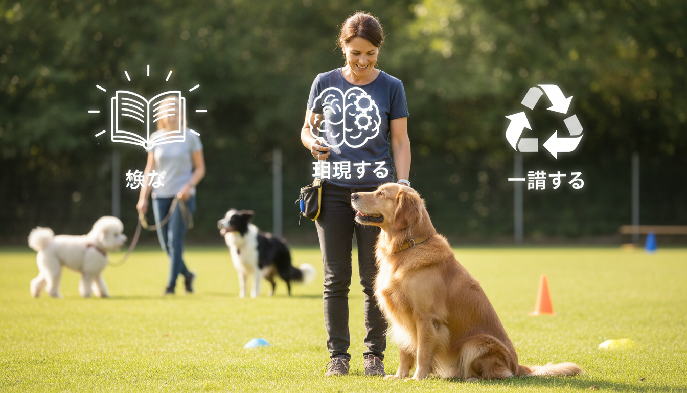 成果が出る飼い主さんの共通点は「学ぶ・理解する・一貫する」の3つです！